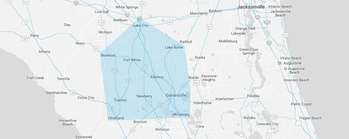 Map of North Florida Water Systems