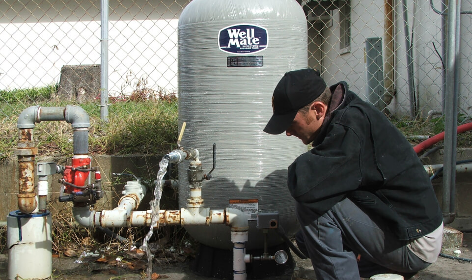 water well expert working
